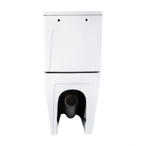 Унітаз компакт Qtap STENAVA безободковий з сидінням Slim soft-close QT27228303W