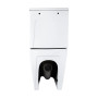 Унітаз компакт Qtap STENAVA безободковий з сидінням Slim soft-close QT27228303W