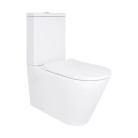 Унитаз компакт Qtap VLASTA Ultra Quiet безободковый с сиденьем soft-close QT28228300W