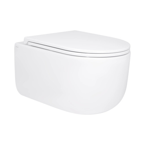 Унитаз подвесной Qtap Taurus Ultra Quiet безободковый с сиденьем soft-close QT2433084EUQW