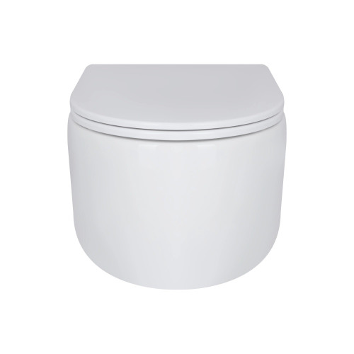 Унитаз подвесной Qtap Taurus Ultra Quiet безободковый с сиденьем soft-close QT2433084EUQW