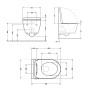 Унитаз подвесной Qtap Taurus Ultra Quiet безободковый с сиденьем soft-close QT2433084EUQW