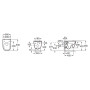 Унитаз подвесной Roca Ona Rimless A34H688000
