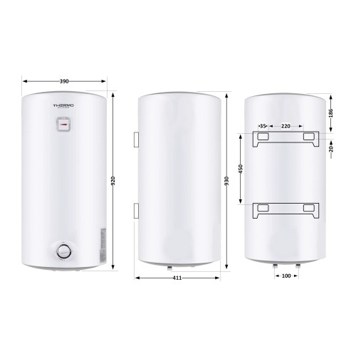 Водонагреватель Thermo Alliance Slim 80 л, 1,5 КвТ Мокрый Тэн, D80V15Q2