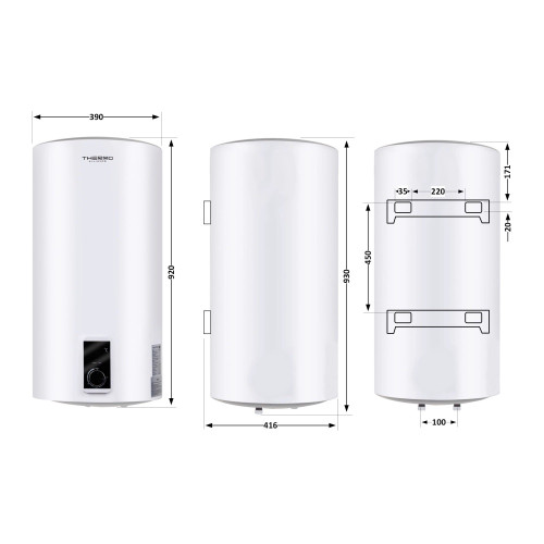 Водонагреватель Thermo Alliance Slim 80 л, 2 КвТ Cухой Тэн, D80V20JD2K