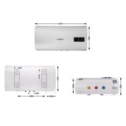 Водонагреватель Thermo Alliance 50 л, Мокрый ТЭН 1х(0,8+1,2) кВт, DT50H20G(PD)