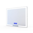 Зеркало прямоугольное Volle 80x60 см 16-14-800 с подсветкой, bluetooth, часы и температурой