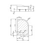 Душевой поддон RADAWAY Korfu E 100x80 см Правый 4E81400-03R