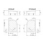 Душевой поддон RADAWAY Korfu E 100x80 см Правый 4E81400-03R