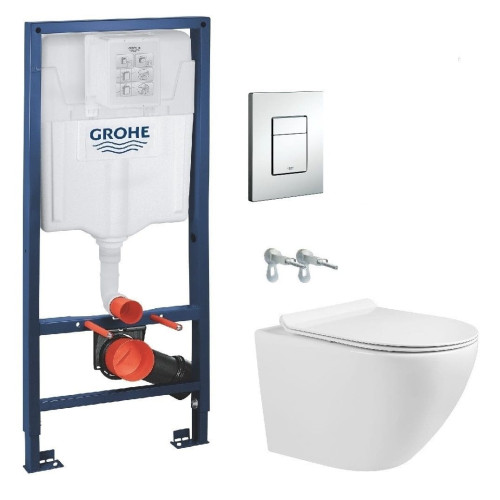 Комплект інсталяції-Унітаз підвісний Volle Amadeus M+Інсталяція Grohe Rapid SL, 13-06-055M+38772001