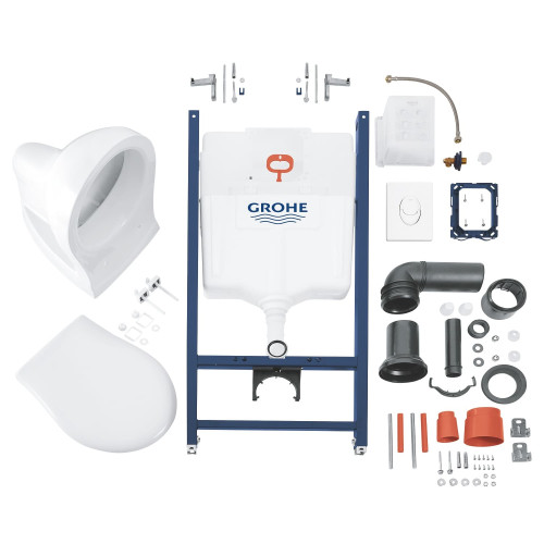 Комплект инсталляция Grohe Rapid SL + подвесной унитаз Solido Perfect 39116000