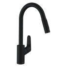 Смеситель для кухни Hansgrohe Focus 31815670 Черный с выдвижным изливом