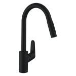 Смеситель для кухни Hansgrohe Focus 31815670 Черный с выдвижным изливом