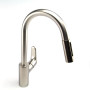 Змішувач для кухні Hansgrohe Focus 31815800 з висувним виливом, колір (нержавіюча сталь, матовий)