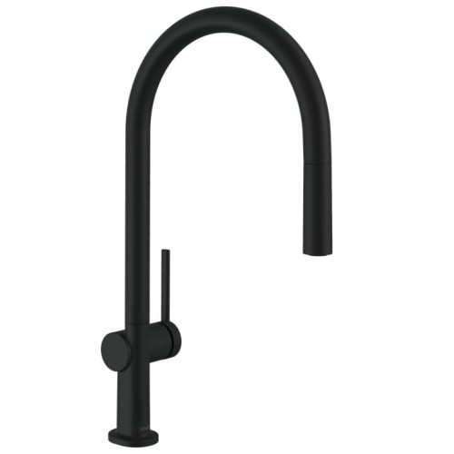 Змішувач Hansgrohe TALIS M54 з висувним душем Sbox для кухонного миття Black Matt 72803670