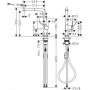Смеситель с выдвижным душем Hansgrohe TALIS M54 сталь, 72808800