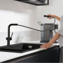 Змішувач Hansgrohe TALIS M54 з висувним душем чорний матовий, 72809670