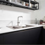 Смеситель с выдвижным душем Hansgrohe TALIS M54 сталь 72809800