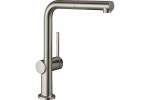 Смеситель с выдвижным душем Hansgrohe TALIS M54 сталь 72809800