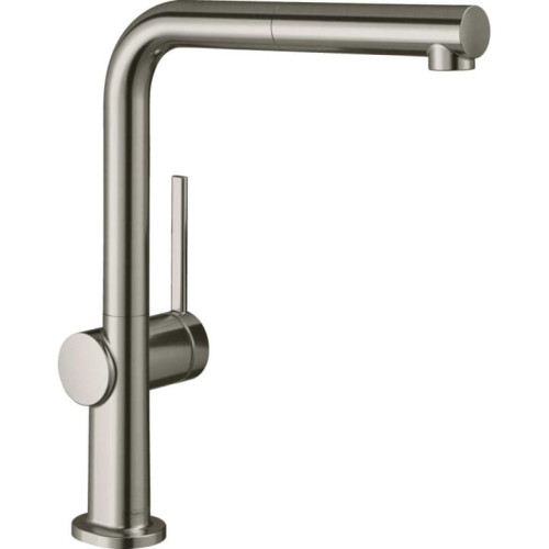 Смеситель с выдвижным душем Hansgrohe TALIS M54 сталь 72809800
