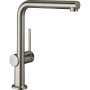 Смеситель с выдвижным душем Hansgrohe TALIS M54 сталь 72809800