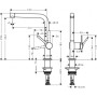 Смеситель Hansgrohe Talis M5 для кухонной мойки Цвет Сталь 72840800