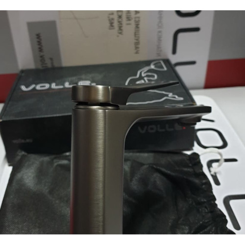 Смеситель для умывальника Volle Solo, 1510.011105 графит Pistola Gris