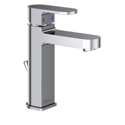 Смеситель для умывальника Ravak Chrome CR 013.00, X070190 с донным клапаном
