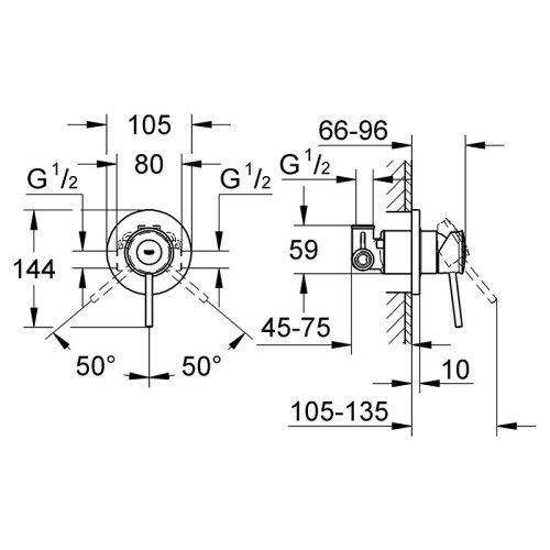 Гигиенический набор Grohe New Tempesta UA11104802