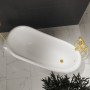 Ванна окремостояща кам'яна на левових лапах золото Amidicon SIMFONIYA 167x80 см gold