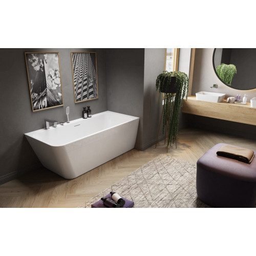 Ванна акриловая RADAWAY Gloria 160х73 см + ножки + сифон Левостороняя WA1-54-160x073L