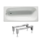 Ванна стальная ROCA CONTESA 150x70см, прямоугольная, с ножками A236060000+A291021000