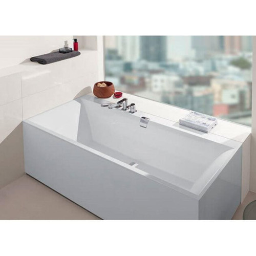 Ванна квариловая VILLEROY&BOCH SQUARO EDGE 12 170x75 см, UBQ170SQE2DV-01 + ножки + сифон