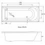 Ванна VOLLE FIESTA Neo 170x70x42 см акрилова 1234.001770