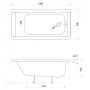 Ванна KOLO SUPERO 180x80 см + ножки, 5362000