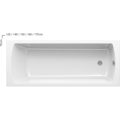 Ванна акрилова RAVAK CLASSIC II 120 x 70 CC11000000