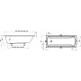Ванна акрилова RAVAK CLASSIC II 120 x 70 CC11000000