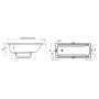 Ванна акриловая RAVAK CLASSIC II 160 x 70 CC41000000