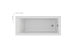 Ванна акриловая Ravak Favorite 160x70 см XC00100122